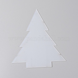 Acrylic Board, Christmas Tree, Clear, 177x145x2mm