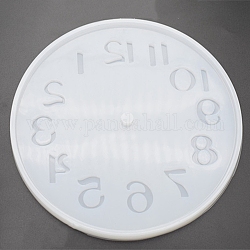 Плоские круглые силиконовые Молды для часов своими руками, Молды для литья смолы, число, 153 мм