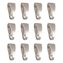 Платиновые латунные держатели кулонов, для подвески, 7x3x3 мм, отверстие : 6x2 мм
