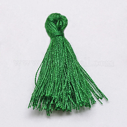 Decoraciones de borla de algodón hechas a mano, decoraciones colgantes, verde, 29~35mm