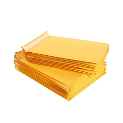 Rechteckige Bubble Mailer aus Kraftpapier, selbstklebende Umschläge mit Luftpolsterfolie, Versandtaschen für Verpackungszwecke, golden, 220x160 mm