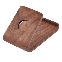 Supports de téléphone portable en bois, la forme, brun coco, 10x7.5x5.7 cm