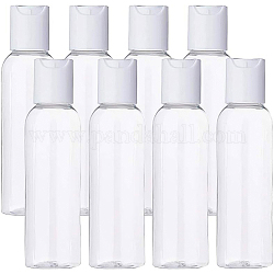 Bottiglie trasparenti per tappo di plastica per animali domestici, bottiglie riutilizzabili, chiaro, 11.6x3.2 cm, capacità: 60 ml (2.02 fl. oz)
