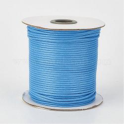 Umweltfreundliche koreanische gewachste Polyesterschnur, Deep-Sky-blau, 3 mm, ca. 41.01~41.56 Yard (37.5~38m)/Rolle