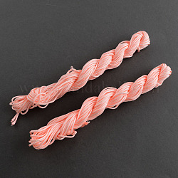 10 filo m gioielli di nylon, filo di nylon per bracciali personalizzati tessuti rendendo, rosa nebbiosa, 2mm