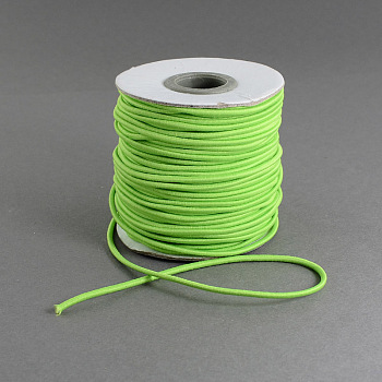 (Herbstästhetik großer Verkauf), Runde elastische Schnur, mit Nylon außen und innen Gummi, Rasen grün, 2 mm, ca. 43.74 Yard (40m)/Rolle
