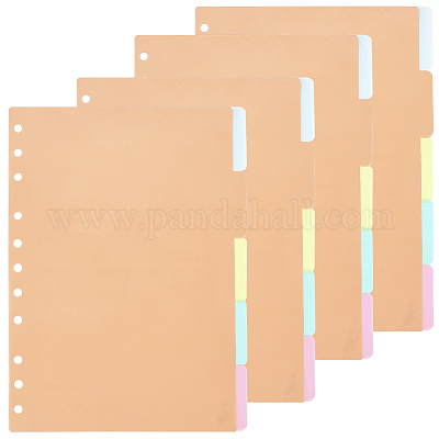 Feuilles de séparation d'index pour carnet de notes à reliure papier&nbsp;AJEW-WH20011-03C-1