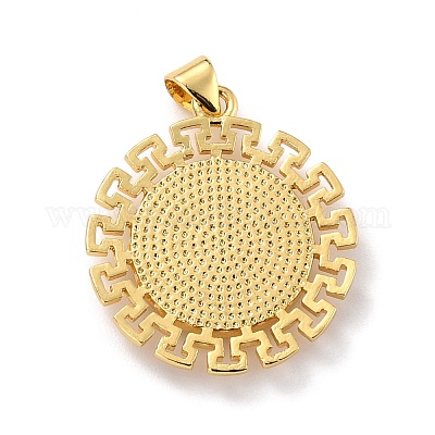 Pendenti in ottone ecologici&nbsp;KK-D066-27G-RS-1