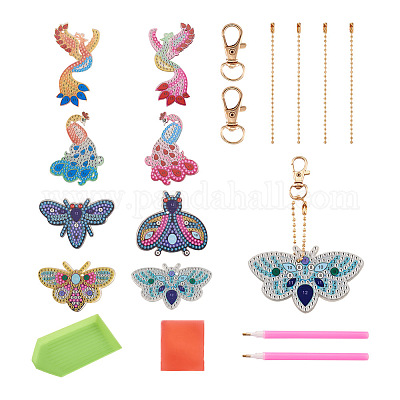 10pcs Diy Diamond Painting Keychain, Diy Art Craft Animal And Love Heart Diamond  Painting Kits For Women Girls Purse/key