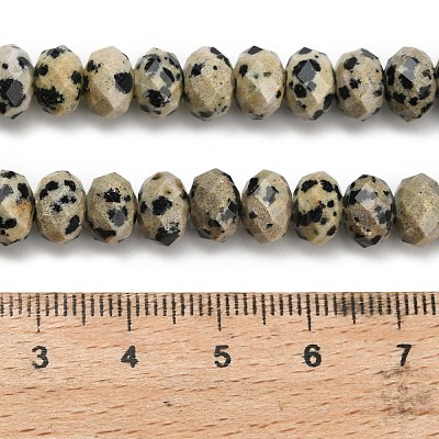 Natur Dalmatiner Jaspis Perlen Stränge&nbsp;G-Z111-A18-1