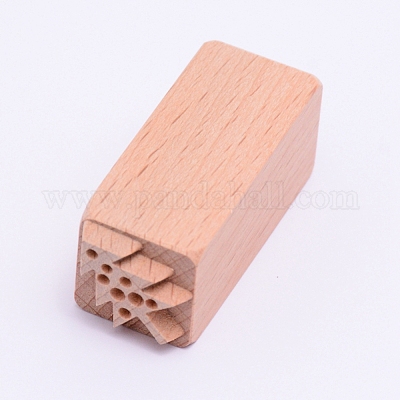 Timbres en bois&nbsp;DIY-WH0189-61B-1