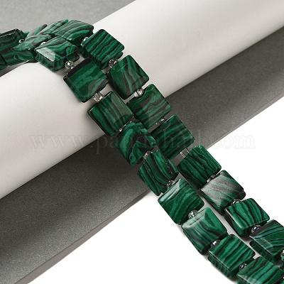 Synthetik Malachit Perlen Stränge&nbsp;G-L596-A02-01-1