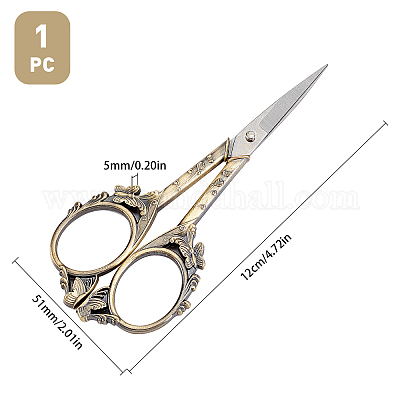 Stainless Steel vintage Scissors cissors Fabric Scissors Scissors Sewing  Scissors Craft Scissors Embroidery Scissors Red Bronze 