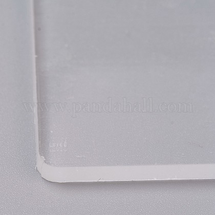 アクリル透明圧板  正方形  透明  10x10x0.3cm（±0.25~0.3cm） TACR-WH0001-04-1