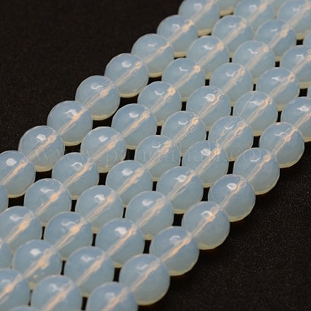 Chapelets de perles d'opalite G-G687-31-10mm-1