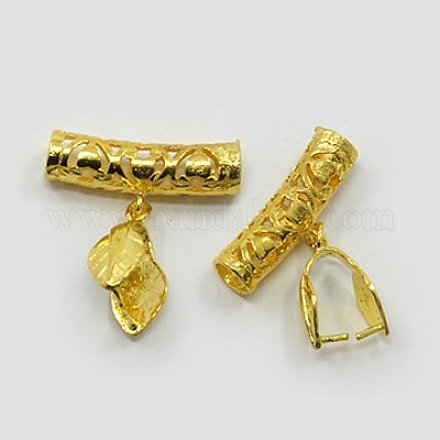 Brass Pinch Bails KK-E553-G-1