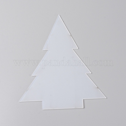 アクリル板  クリスマスツリー  透明  177x145x2mm TACR-WH0007-05-1