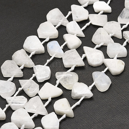 Brins de perles de pierre de lune arc-en-ciel naturel G-E569-R01-1