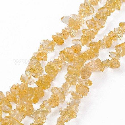 Natürlichen Citrin Perlen Stränge G-L555-06-1