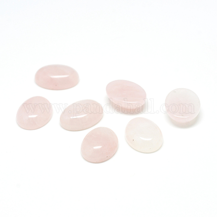 Cabochons en pierre précieuse en quartz rose naturel&nbsp;G-T020-18x25mm-17-1