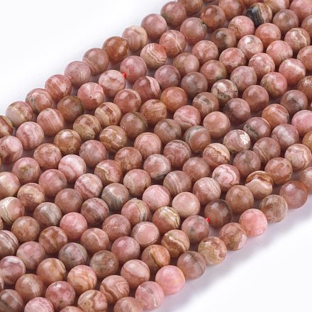 Brins de perles de rhodochrosite argentine naturelles G-L554-03A-1