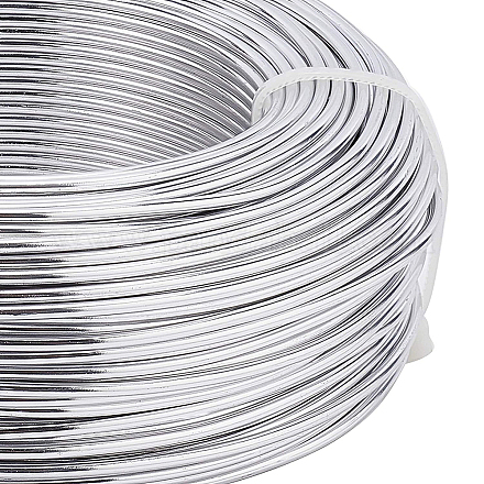 BENECREAT 180 Feet 12 Gauge Silver Aluminum Wire Bendable Metal Sculpting Wire for Bonsai Trees AW-BC0007-2.0mm-01-1