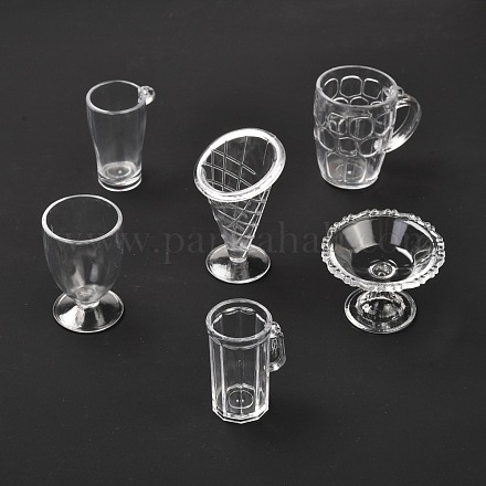 Wholesale 6Pcs Transparent Plastic Food Play Cup Set 