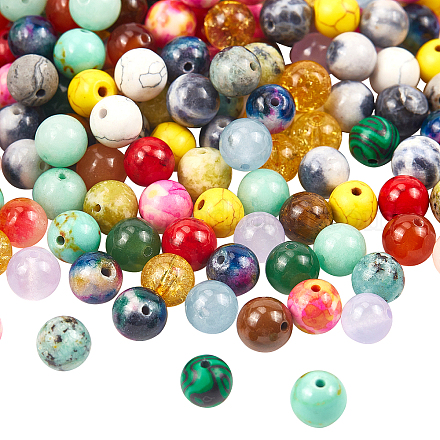 Perles de pierres gemmes G-NB0001-47-1