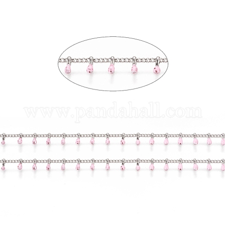 Handgefertigte Perlenkette aus Messing CHC-G011-07P-06-1