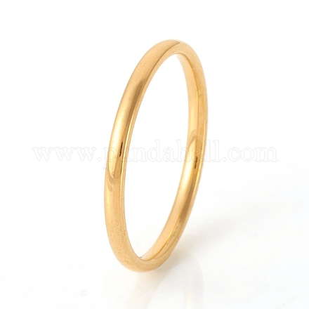 201 Stainless Steel Plain Band Rings X-RJEW-G107-1.5mm-5-G-1