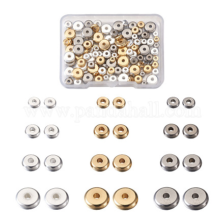Pandahall 304 perles d'espacement en acier inoxydable STAS-TA0004-69-1