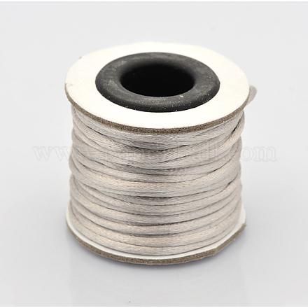 Cordons fil de nylon tressé rond de fabrication de noeuds chinois de macrame rattail X-NWIR-O001-A-04-1