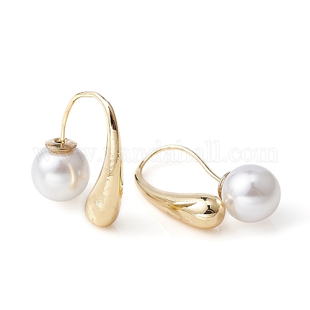 2Pcs Brass Teardrop Dangle Earrings DIY-YW0007-30-1