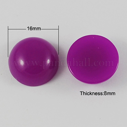 Dome Resin Cabochons CRES-S057-16mm-1-1