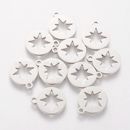 201 Stainless Steel Charms STAS-Q201-T059-1
