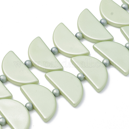 Perles acryliques de style caoutchouté X-MACR-T011-14F-1