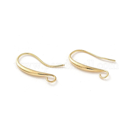 Brass Earring Hooks KK-H455-61G-1