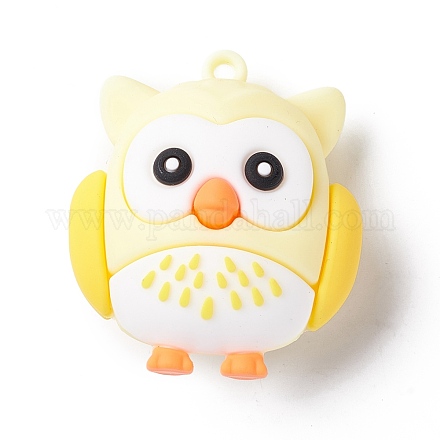 PVC Cartoon Owl Doll Pendants KY-C008-04F-1