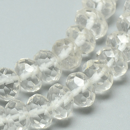 Granos de cristal de cuarzo natural hebras G-Q948-41-1