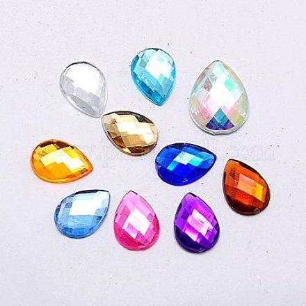 Cabuchones de diamante de imitación de acrílico de Taiwan imitación GACR-A022-8x13mm-M-1