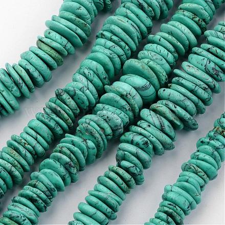 Synthetic Turquoise Beads Strands G-P158-01-1