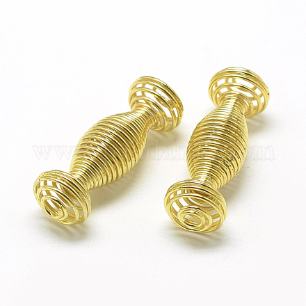 Plated Iron Spring Beads IFIN-S696-97G-1