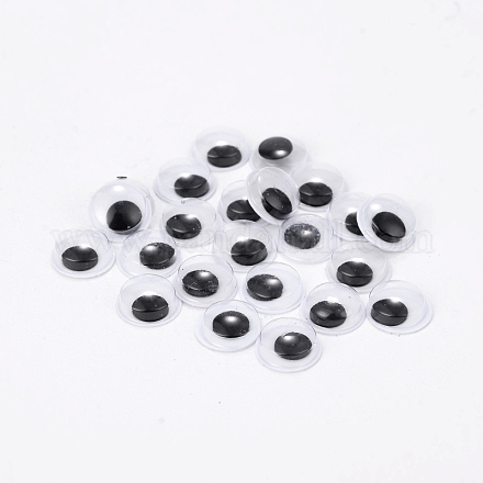 Cabuchones de plástico ojo tambaleantes X-KY-S002-9mm-1