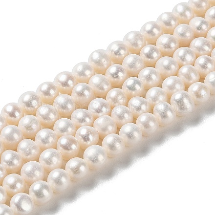 Fili di perle di perle d'acqua dolce coltivate naturali PEAR-E018-48-1