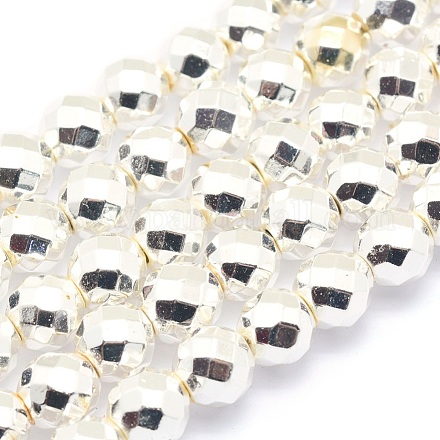 Chapelets de perles en hématite synthétique sans magnétiques G-L485-03D-S-1