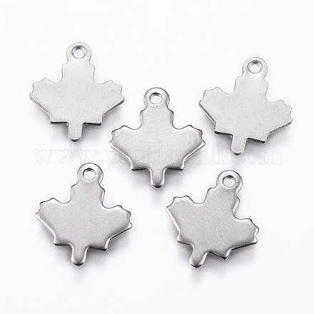 Herbst Thema 304 Edelstahl Charms STAS-K154-34P-1