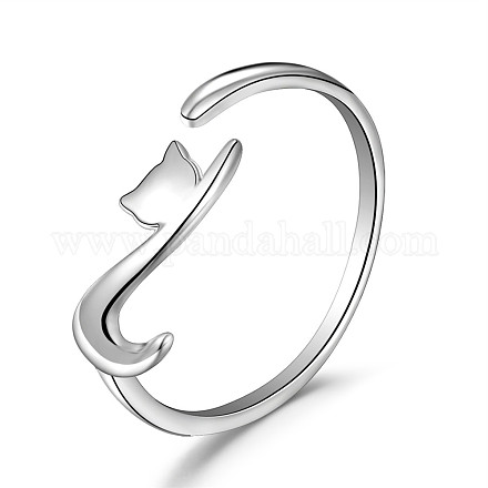 925 кольцо-манжета из стерлингового серебра Shegrace с родиевым покрытием JR811A-1