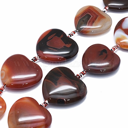 Chapelets de perles d'agate naturelle G-I245-45A-1