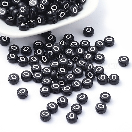 Perles acryliques noires MACR-D281-15-1