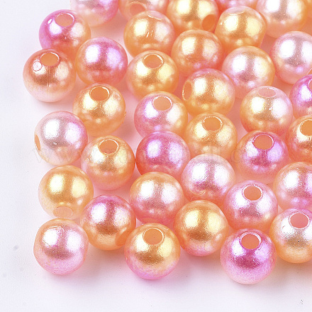 Acrylic Imitation Pearl Beads X-MACR-N001-01C-1